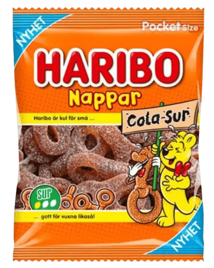 Haribo Sura Cola Nappar